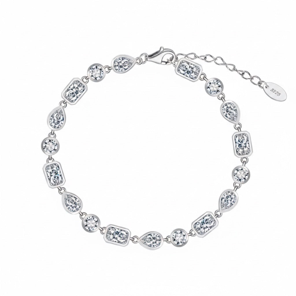 Luna Bezel Tennis Bracelet